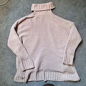 Cozy Pink Turtleneck Sweater